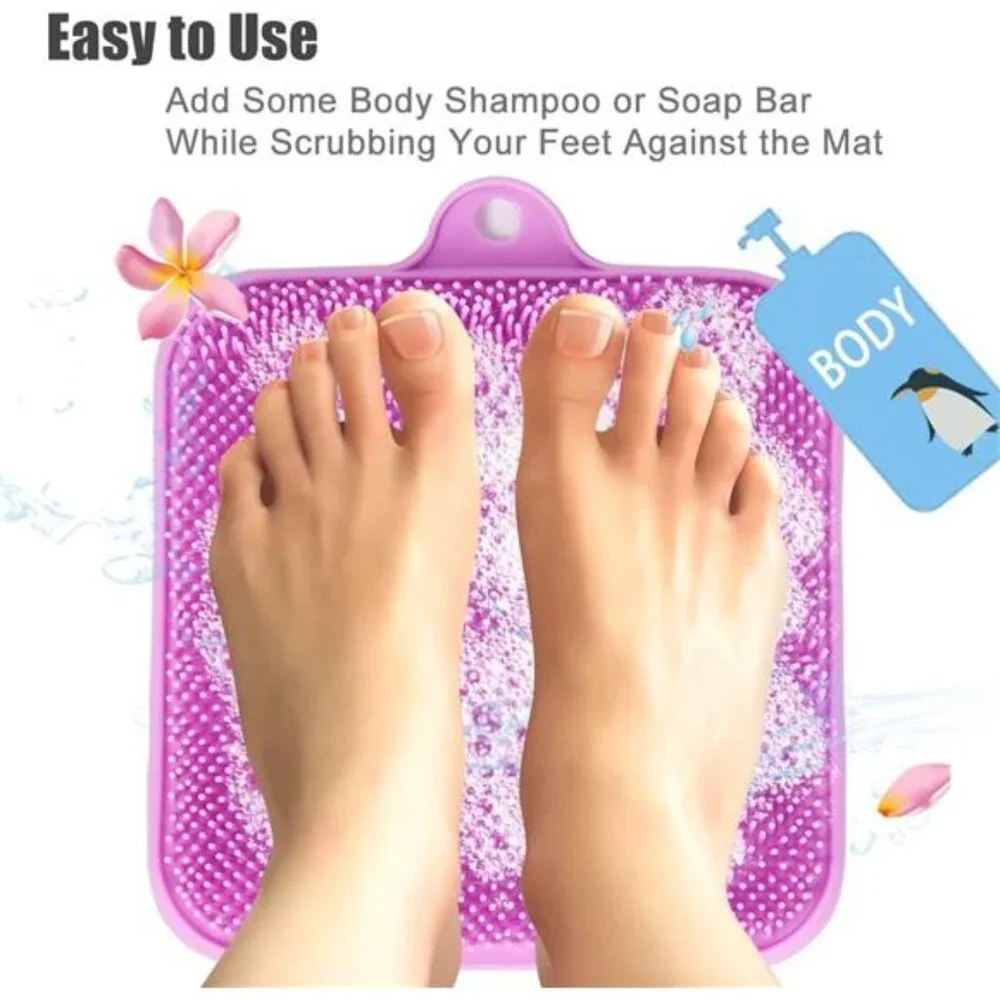 Shower Foot Cleaner Scrubber Massager, Foot Pain Tired Feet Relaxing